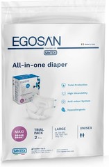 Maxi Adult Diapers with Adjustable Tabs Large Size 2 Count for Urine Protection