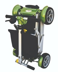 Folding Scooter Only 37 lbs, 250 lb Cap 7-10 Miles Warranty BLUE EV Rider Gypsy