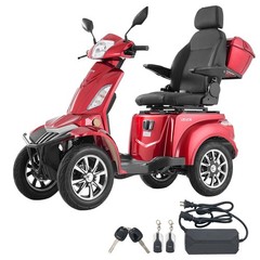 VEVOR Heavy Duty 4-Wheel Mobility Scooters 21.5 Miles 3-Speed 500lbs Capacity