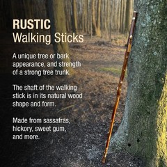 Brazos Free Form Maple Walking Stick, Handcrafted Wooden Staff, Lightweight and