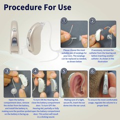MD Hearing Aid Battery Operated Set 13a Battery SAME DAY SHIPPING