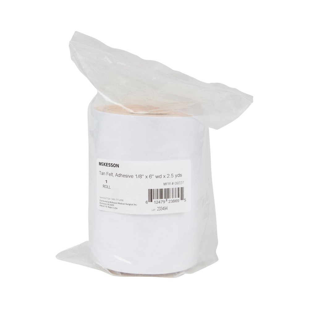McKesson Tan Orthopedic Felt Roll 6 Inch X 2.5 Yard 09227