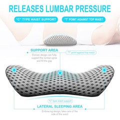 Lumbar Support Pillow for Office Chair, Memory Foam Lumbar Pillow for Lower …