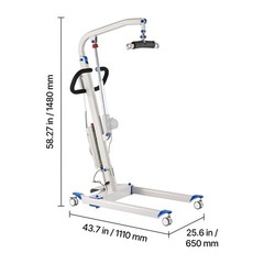 Uimoso Electric Patient Lift Folding Patient Transfer with U-Shaped Sling