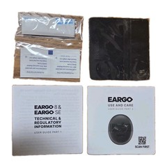 Eargo 8 Self-Fitting OTC CIC Hearing Aids, Rechargeable Charging Case, Black