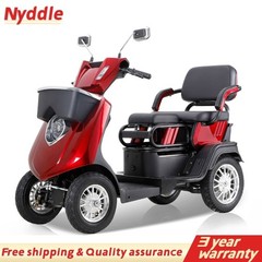 1000W 4-Wheel Heavy Duty Adjustable 2-Seat Electric Power Mobility Scooters