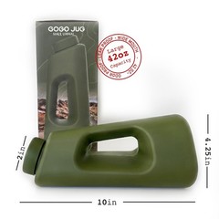 Gogo Jug – Trucker’s Portable Male Urinal Bottle – Large 42oz Capacity – Green