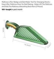Mattress Lifter Tool Ergonomic Bed Lifting Wedge Sheet Tucking Tool 2 Pc