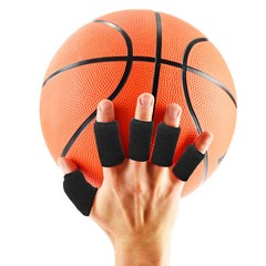 10 Pcs Black Finger Sleeves Compression Brace Splint Arthritis Sports Protector