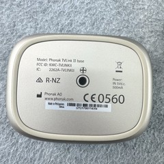 Phonak TV and Music Com Pilot II TV Link II Base Station Venture no neckloop