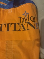 Taylor Titan PCX Reusable Patient Lift Transfer Sheet Orange Blue Handles
