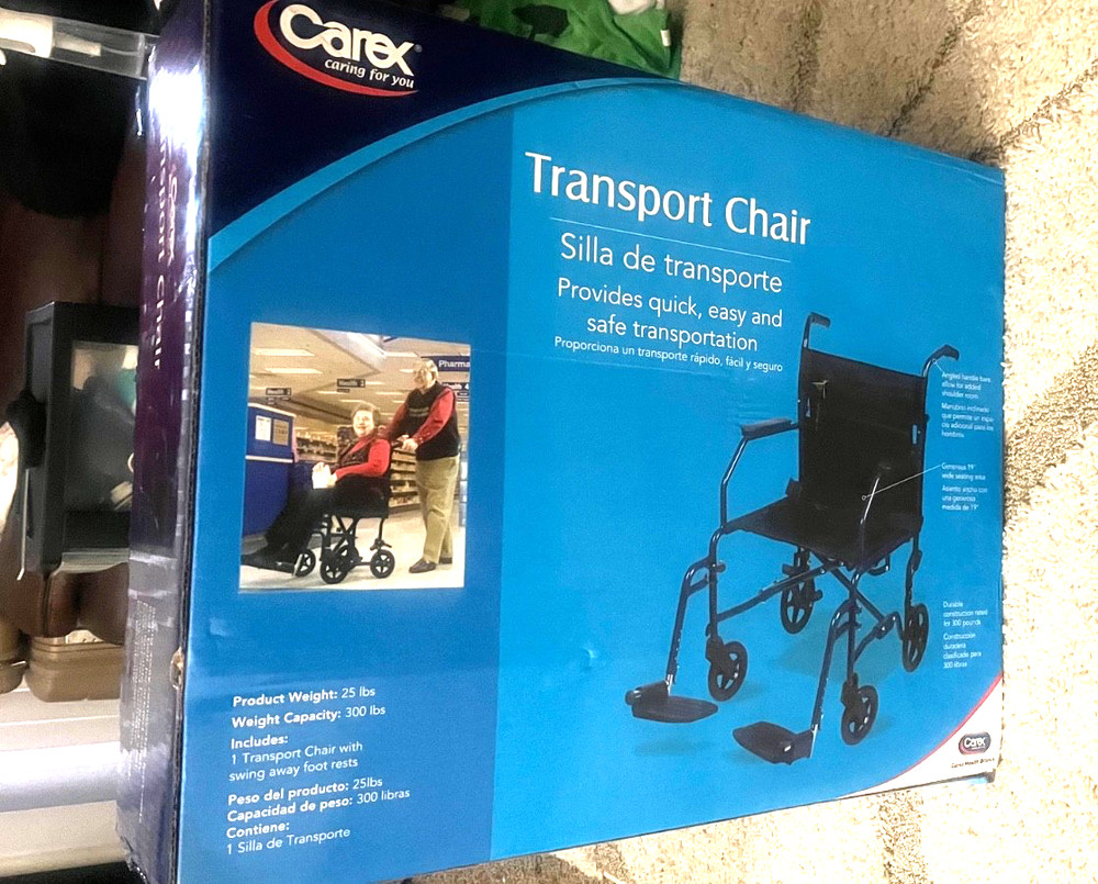 wheelchair product weight 25lbs, 19’ wide seat,, swing away foot rest.