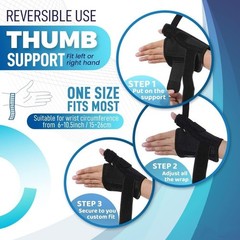 Thumb Wrist Support Brace Carpal Tunnel Sprain Splint Arthritis Left Right Sport