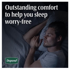 Depend Night Defense Incontinence Underwear Men L 56 Count Maximum Absorb