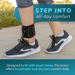 BraceAbility AFO Foot Drop Brace – Adjustable Soft Ankle Foot Orthosis Drop Foot