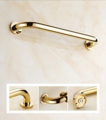 Bathroom Shower Grab Bar 20 Inch, Concealed Screws, Gold Finish Handrail, Home S