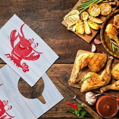 SATINIOR 30 Piece Lobster Bibs 23 Inch Crawfish Boil Party Supplies Crab…