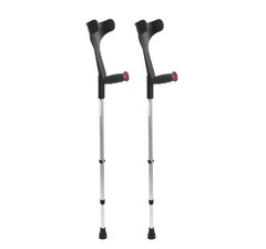 PEPE Mobility Forearm Crutches for Adults (x2 Units) PACK 2 MULETAS, Black