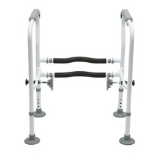 Adjustable Toilet Safety Rail Floor-Standing Grab Bar for Elderly Handicap