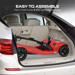 4 Wheels Foldable Senior Mobility Scooter 10-20 Miles 330bs Capacity 250W 5 Mph