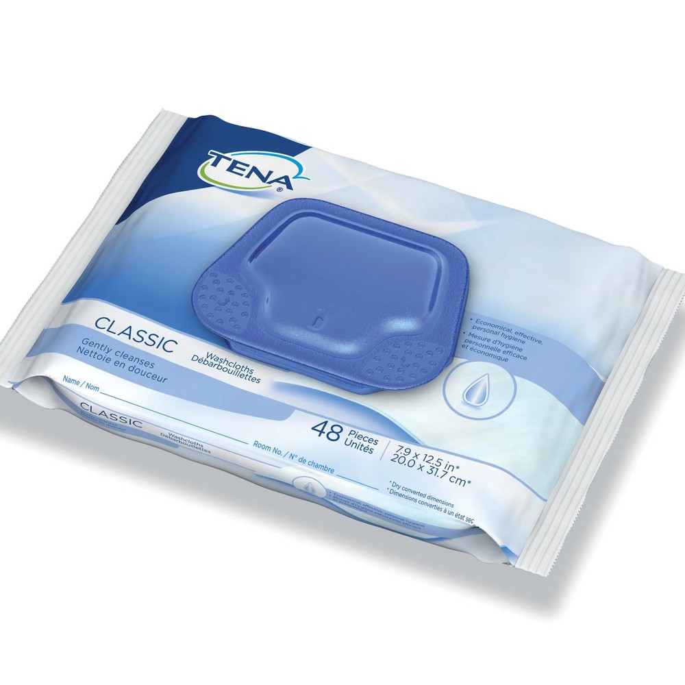 TENA ProSkin Classic Personal Cleansing Wipes – 48 Count Scented