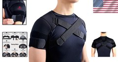 Double Shoulder Strap Wrap for Compression & Support – Ideal for Sports Recovery