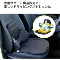 EXGEL Lumbar Support Back Cushion for Driving Car Seat black HUD01-BK