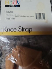 Body sport knee strap New biege size 14.5-16.5 in & XL size 16.5-18 inches