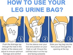 4 Pcs Catheter Leg Bag Holder Urine Bag Holders Stay in Place Carer Leg Bag Slee