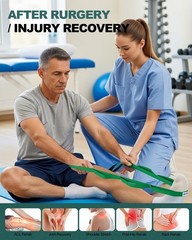 Quality Light Green Stretching Strap for Enhanced Flexibility & Safety
