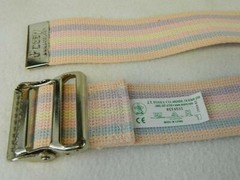 POSEY Pink/Blue #6556 Medical Lift Transfer Belt Strap 53-1/2″ x 2″ Exc Preowned