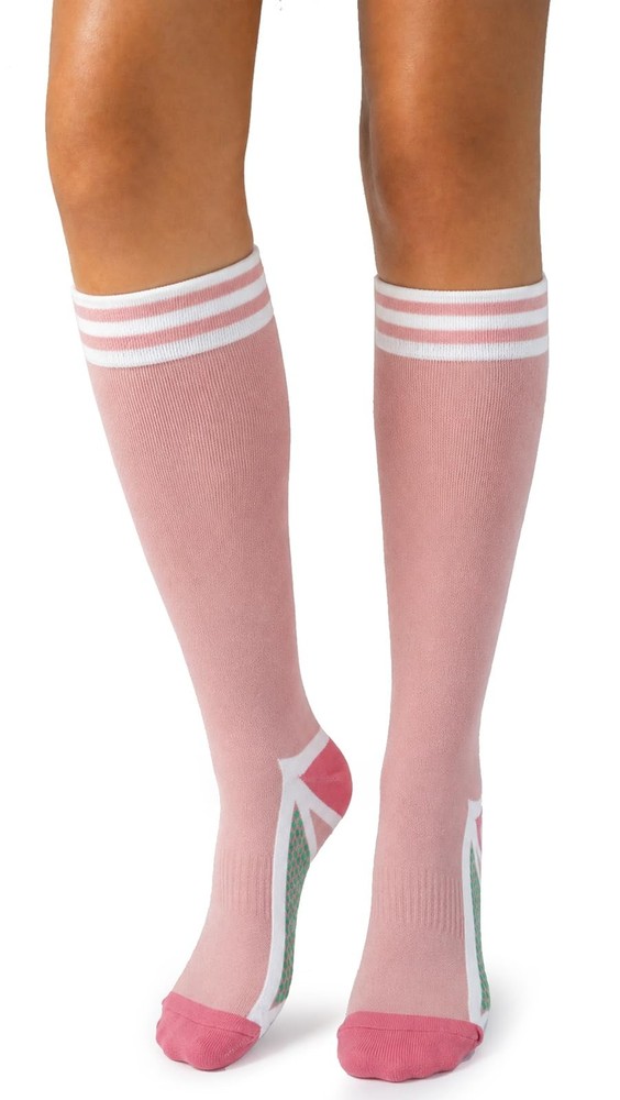 Compression Socks for Knee High Socks for Sports Yoga Pink