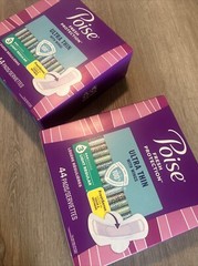 Poise Fresh Protection Ultra Thin with WIngs 44 count Light Regular (2) 88