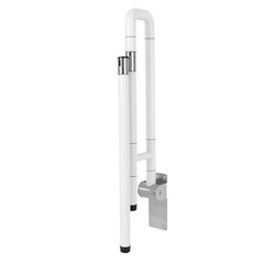 Foldable Drop Down Toilet Grab Bar Handicap Seat Support Rail Non-slip Bathroom