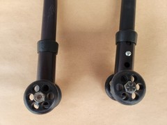 Quickie 2 Wheelchair ANTI TIP TIPPERS WHEELS Wheelie Bars Parts Used Qxi Lx Qx