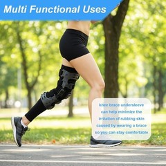 1 Pair Knee Brace Undersleeve Knee Undersleeves for Women & Men Compression B…