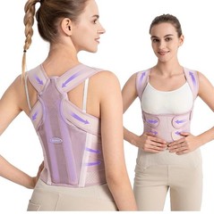Back Brace Posture Corrector for Women – Medium – Pink-