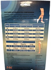 2 Packages Of Medical Compression Thigh High Socks XL Open Toe Beige 20-30 mmHg