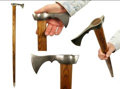 Handmade Tactical Walking Cane-The Remarkable V Handle walking cane-Steampunk Wa
