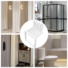 Wall Mount Wood Folding Chair Hidden Footstool Entryway Seat Bench Bathroom