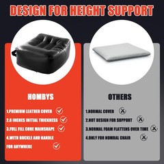 Extra Thick Chair Cushions Office,6 in Breathable Adult Booster Seat