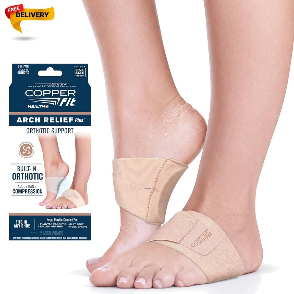Arch Relief PLUS – Compression Wrap with Orthotic Arch Support Plantar Fascii…