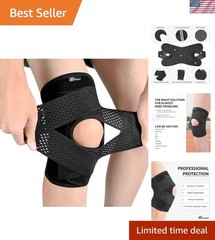Knee Brace with Side Stabilizers for Meniscus Tear, Adjustable Knee Wrap for …