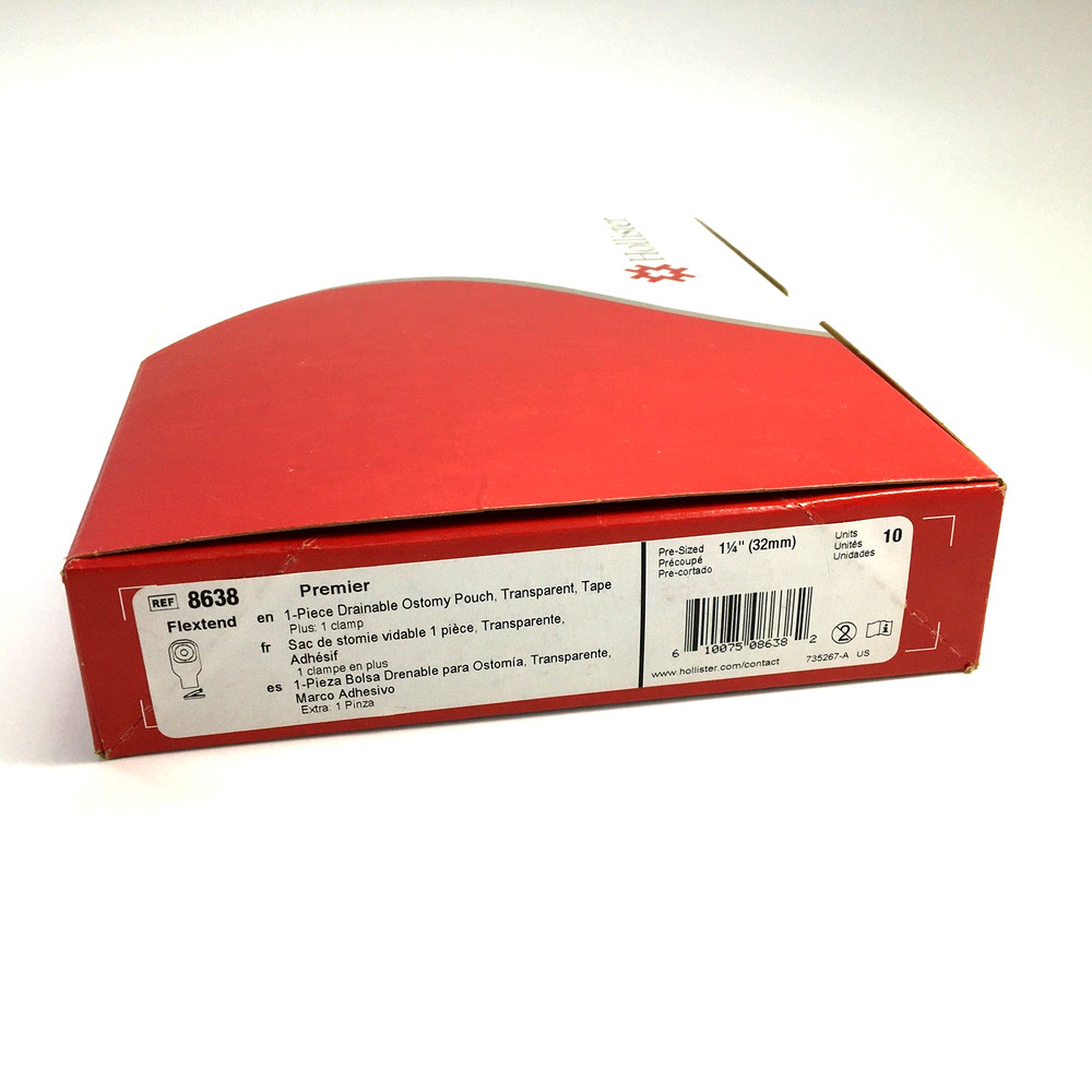 10 Hollister 8638 Premier Drainable Ostomy Pouch Exp 05/2026