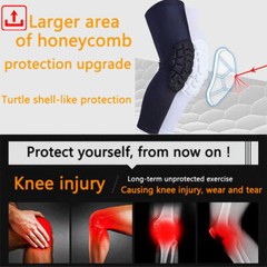 Knee Pads Leg Sleeves Protective Gear Gel Adult Youth Kid Sports Gym Basketball
