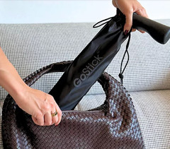 Dynamo GoStick Foldable Walking Cane with Cyclone Base & Wrist Strap