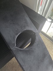 HOMBYS BBL Bed After Surgery Black Bed Wedge, Removable Velvet Cover, Foam