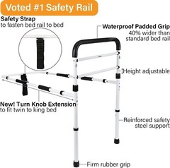 FSA/HSA Eligible, Vaunn Medical Adjustable Bedside Assist Rail Handle