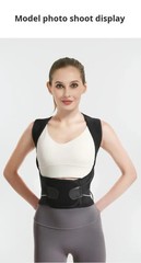 Shoulder and back posture correction with camel straps, adult body shap