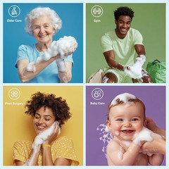 Convenient Bathing Wipes for Sensitive Skin, 25 Pack, Ideal for Travel and Care